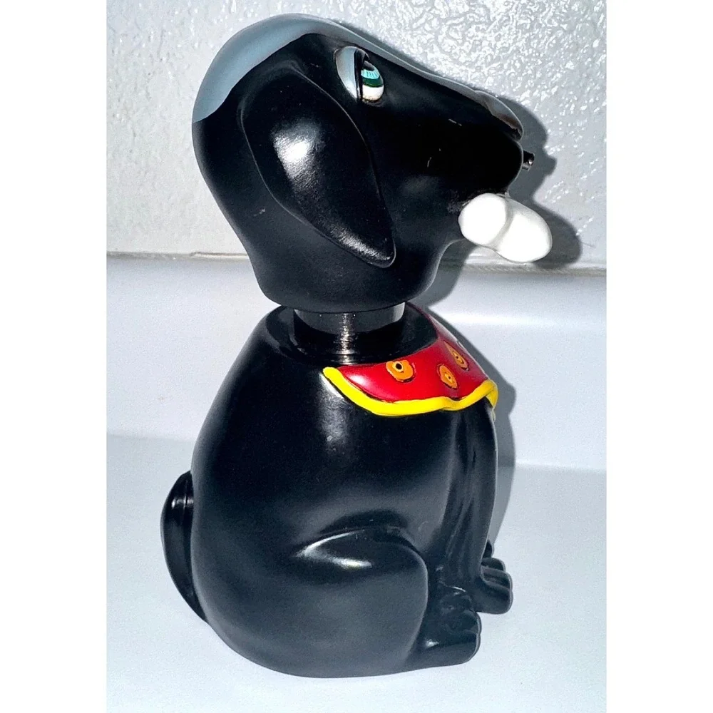 Allen Designs Studio Collection Black Dog Bone 7.5in Soap Dispenser Rare Retired